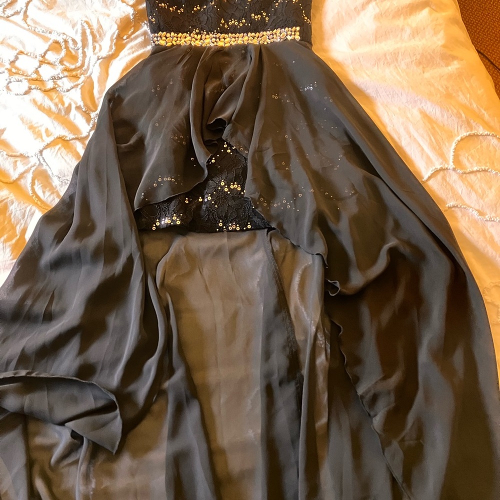 Speechless Black and Silver Sequin Dress